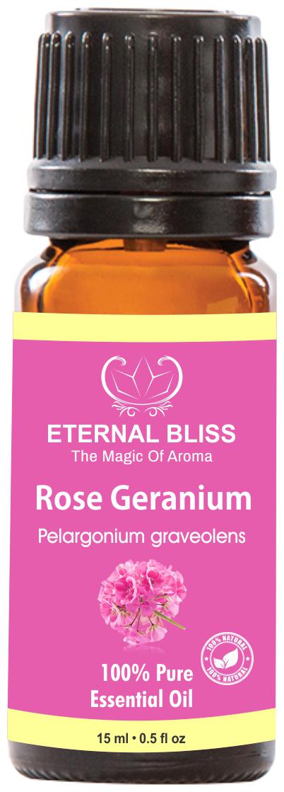 

Eternal Bliss Rose Geranium Essential Oil - Pure Natural Undiluted For Skin Care Hair Care(15 ml)