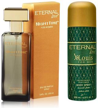 Buy Eternal Love Eau De Night Time Perfume Women 100ml Body Spray Xlouis Men 200ml Pack Of 2 Online At Low Prices In India Paytmmall Com
