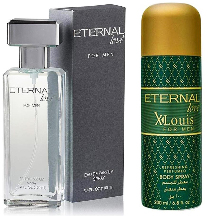 

Eternal Love Eau De Perfume Men 100ml Body Spray Xlouis Men 200ml (Pack of 2)