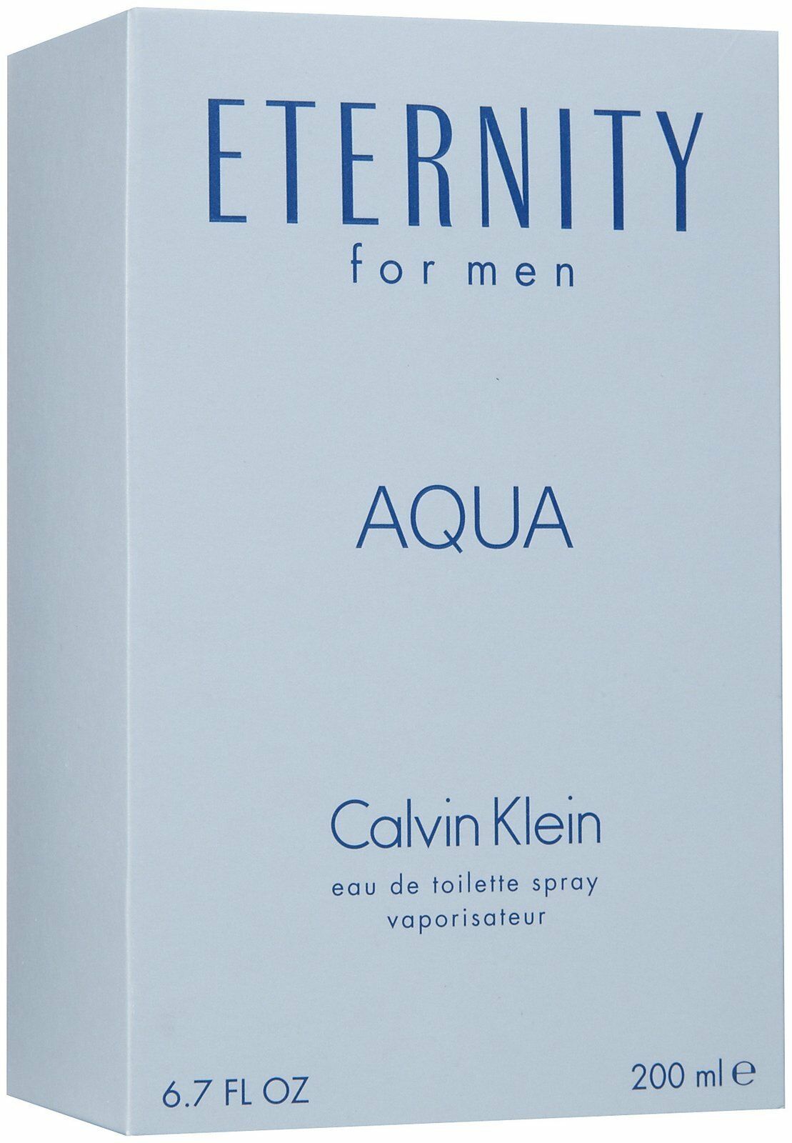 

ETERNITY AQUA By CALVIN KLEIN MEN COLOGNE SPRAY 6 7 OZ 200 ML NEW IN BOX HUGE