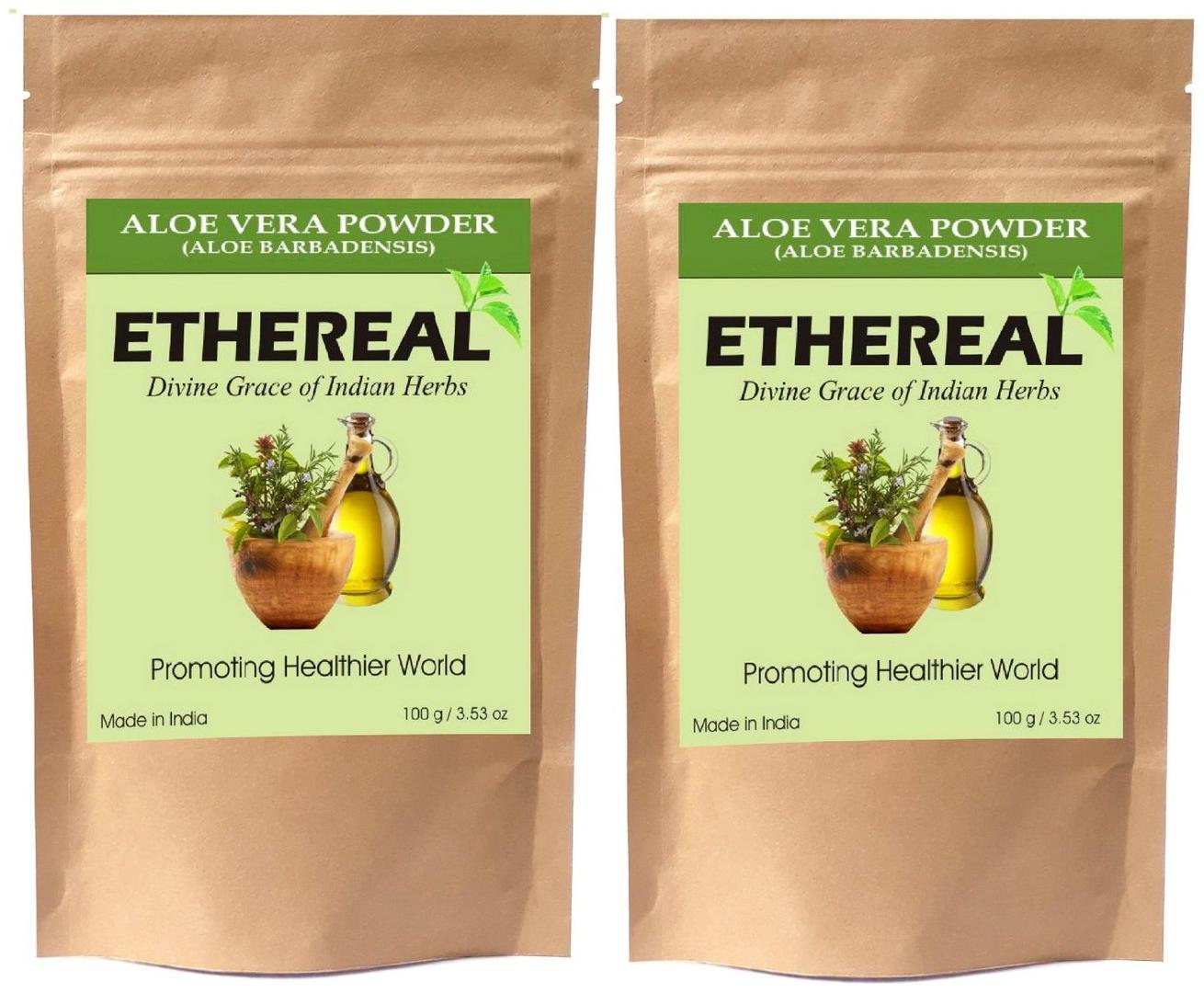 

Ethereal Aloe Vera Powder For All Types Of Hair 100g (Pack Of 2)