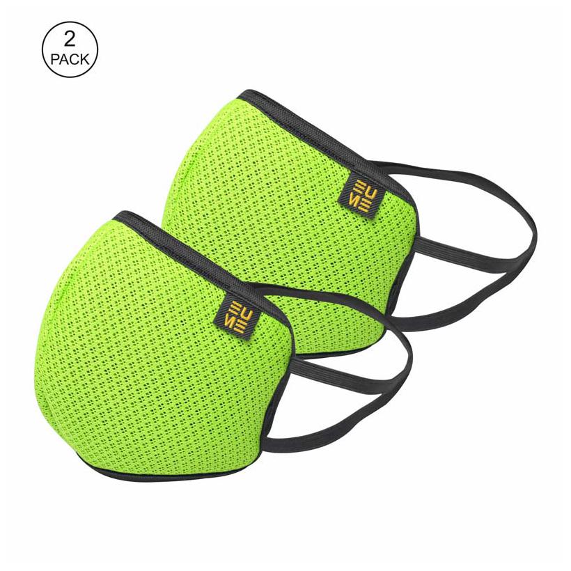 

EUME Protect 95 Face Mask Washable - Reusable Anti Dust with 4 Layered Ply Protected Mask for Men and Women in Green (Pack of 2)