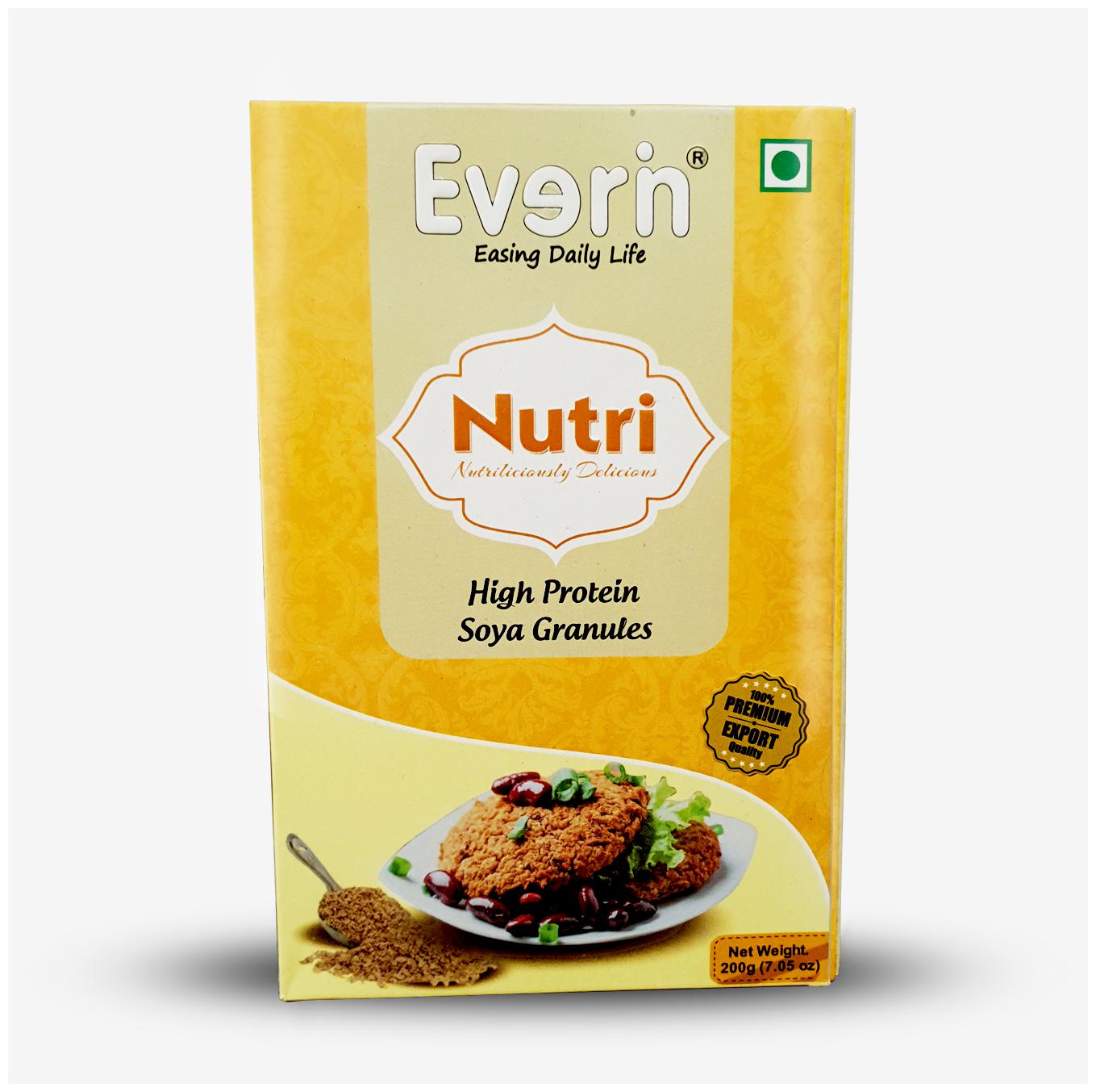 

Everin Nutri High Protein and Healthy Soya Granules Combo 200g (Pack of 6)