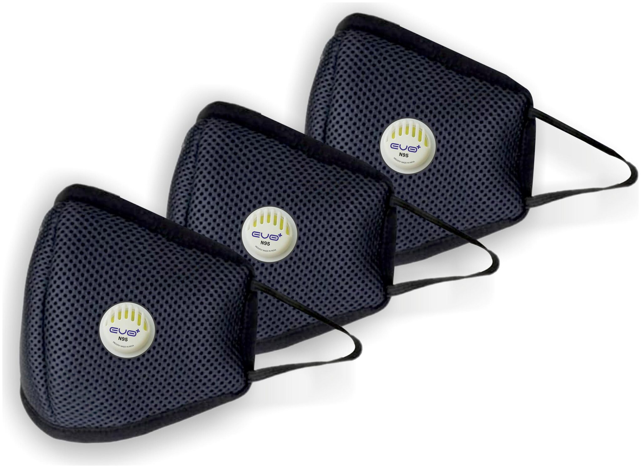 

Evo N95 Pollution Reusable Washable Anti Bacterial Mask(Pack of 3)
