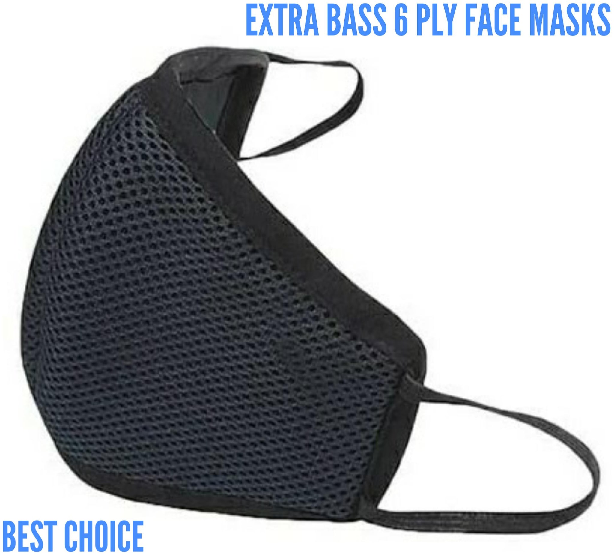 

EXTRA BASS 6 Ply Anti Dust Washable Reusable Face Masks (Pack of 1)