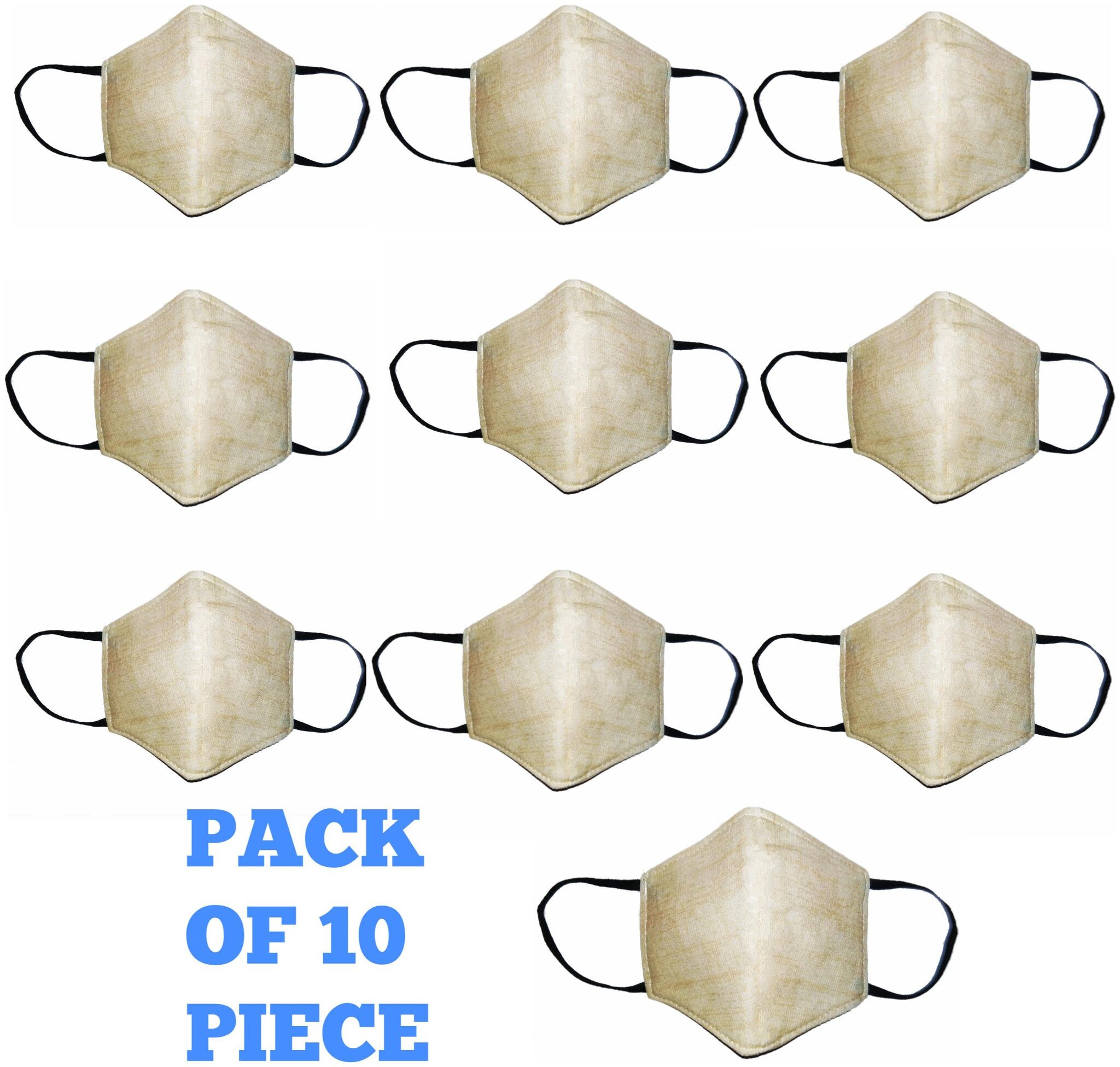 

Extra Bass Anti Dust Washable Reusuable with Earloop Face Mask (Pack of 10)