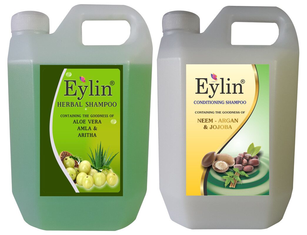 

Eylin Soft Care Hair Shampoo Combo Pack -Aritha Amla Aloe Vera Argan Jajoba Extracts Shampoo 1 L Each (Pack of 2)