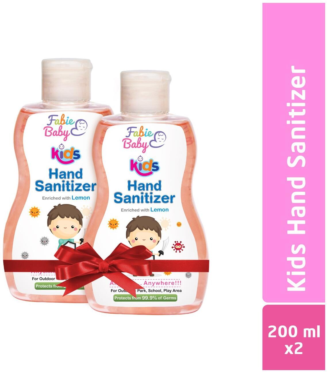 

Fabie Baby Kids Hand Sanitizer 200 ml (Pack Of 2)