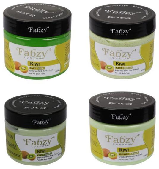 

Fabzy London Kiwi Face Cream Face Gel Face Pack Face Scrub Combo 500ml Each (Pack of 4)