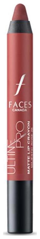 

Faces Ultime Pro Matte Lip Crayon Majestic Rose 26 2 8 g With Free Sharpener