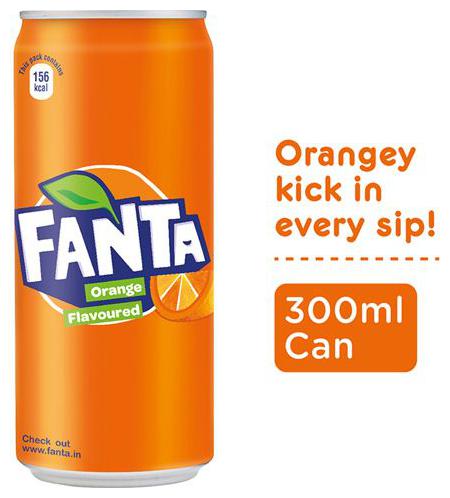 

Fanta Soft Drink Orange Flavour 300 ml