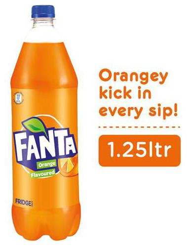 

Fanta Soft Drink Orange Flavour 1 25 L