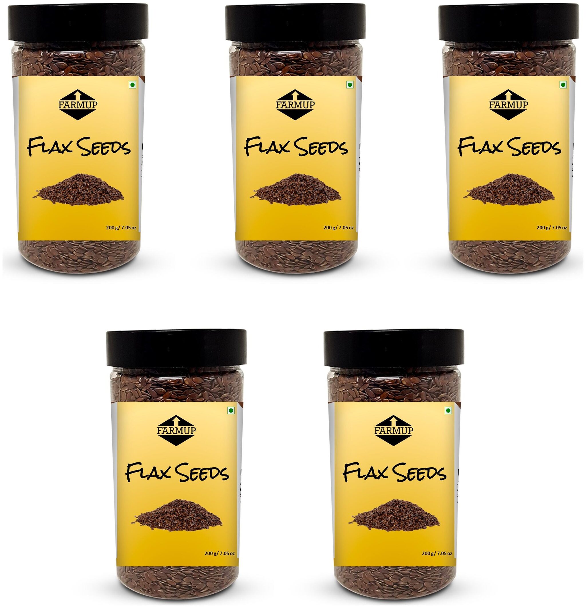 

FARMUP Raw Flax Seeds 200g (Pack of 5)