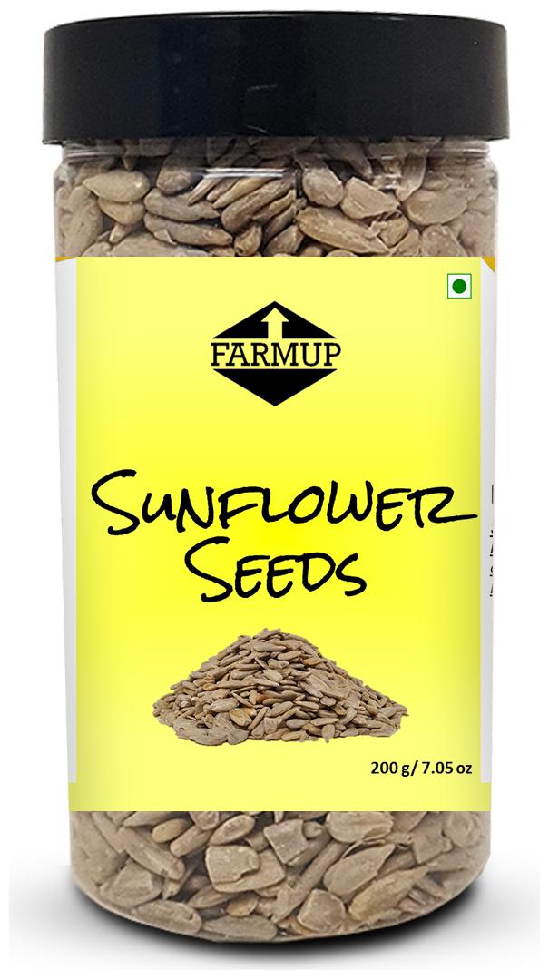 

FARMUP Raw Sunflower Seeds Protein Fiber Vitamin Rich Superfood 200g