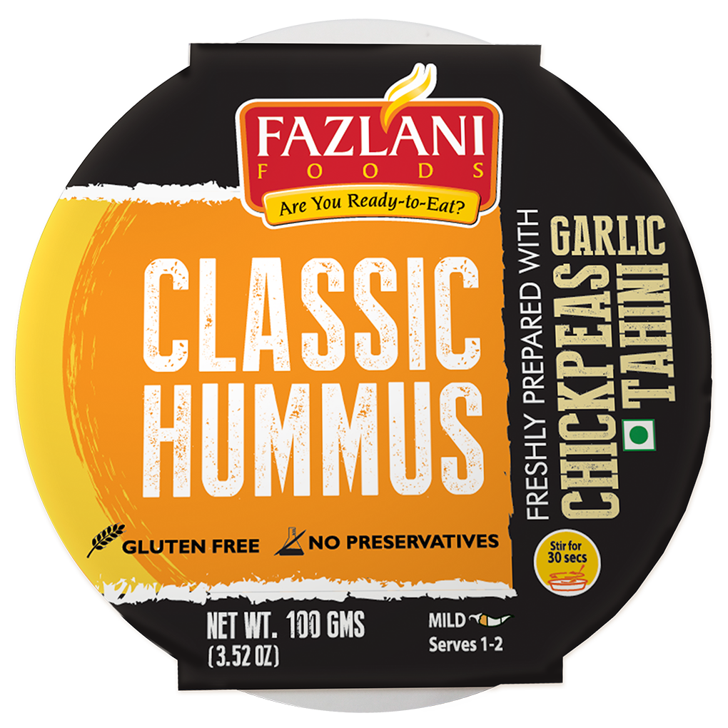 

Fazlani Foods Ready to Eat Classic Hummus Shelf Stable Gluten Free - 100g