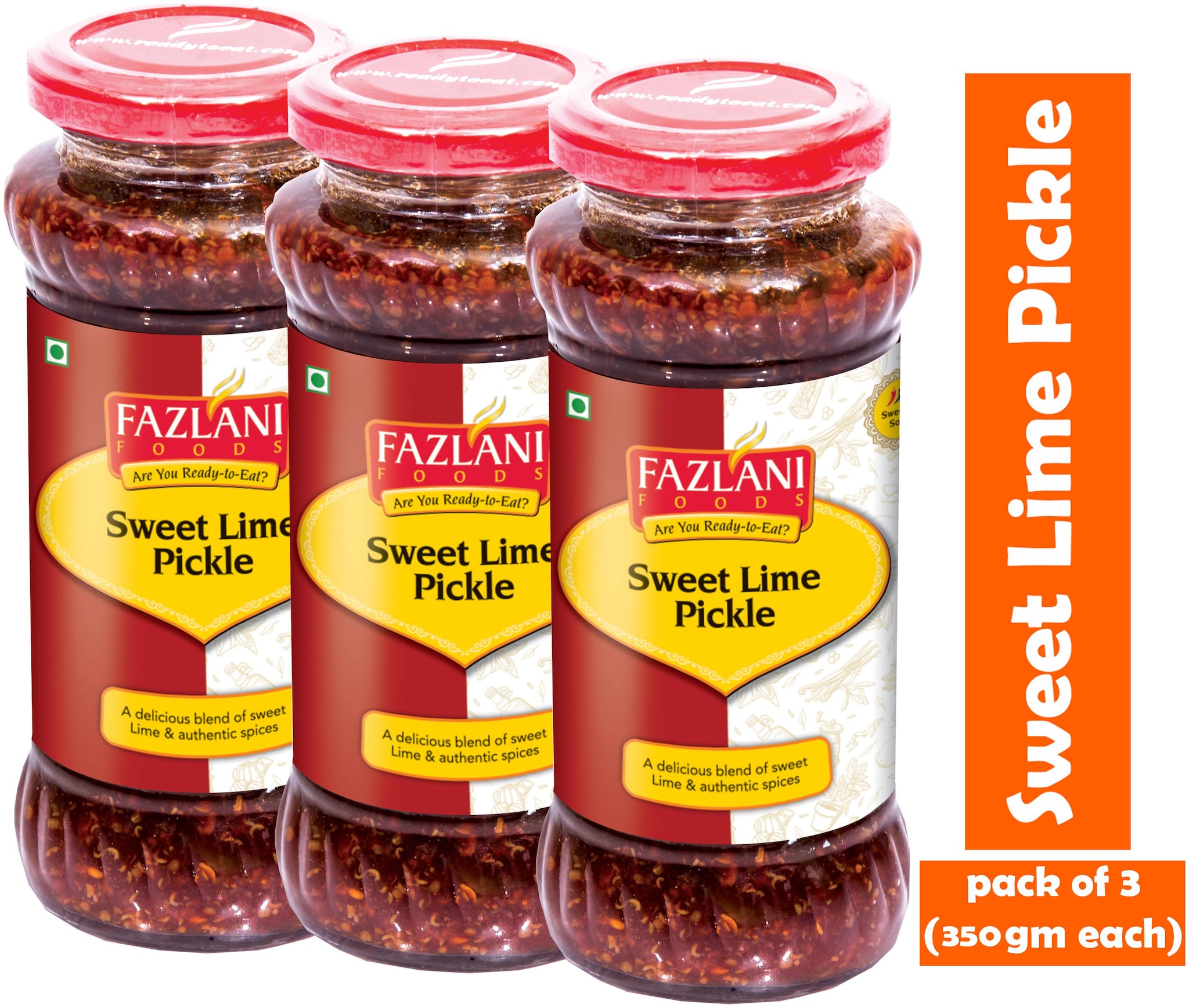 

FAZLANI FOODS Sweet Lime Pickle (Pack of 3) (350g each)