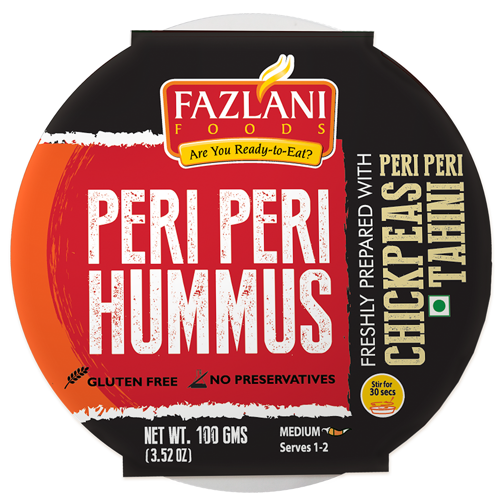 

Fazlani Foods Ready to Eat Peri Peri Hummus Shelf Stable Gluten Free - 100g