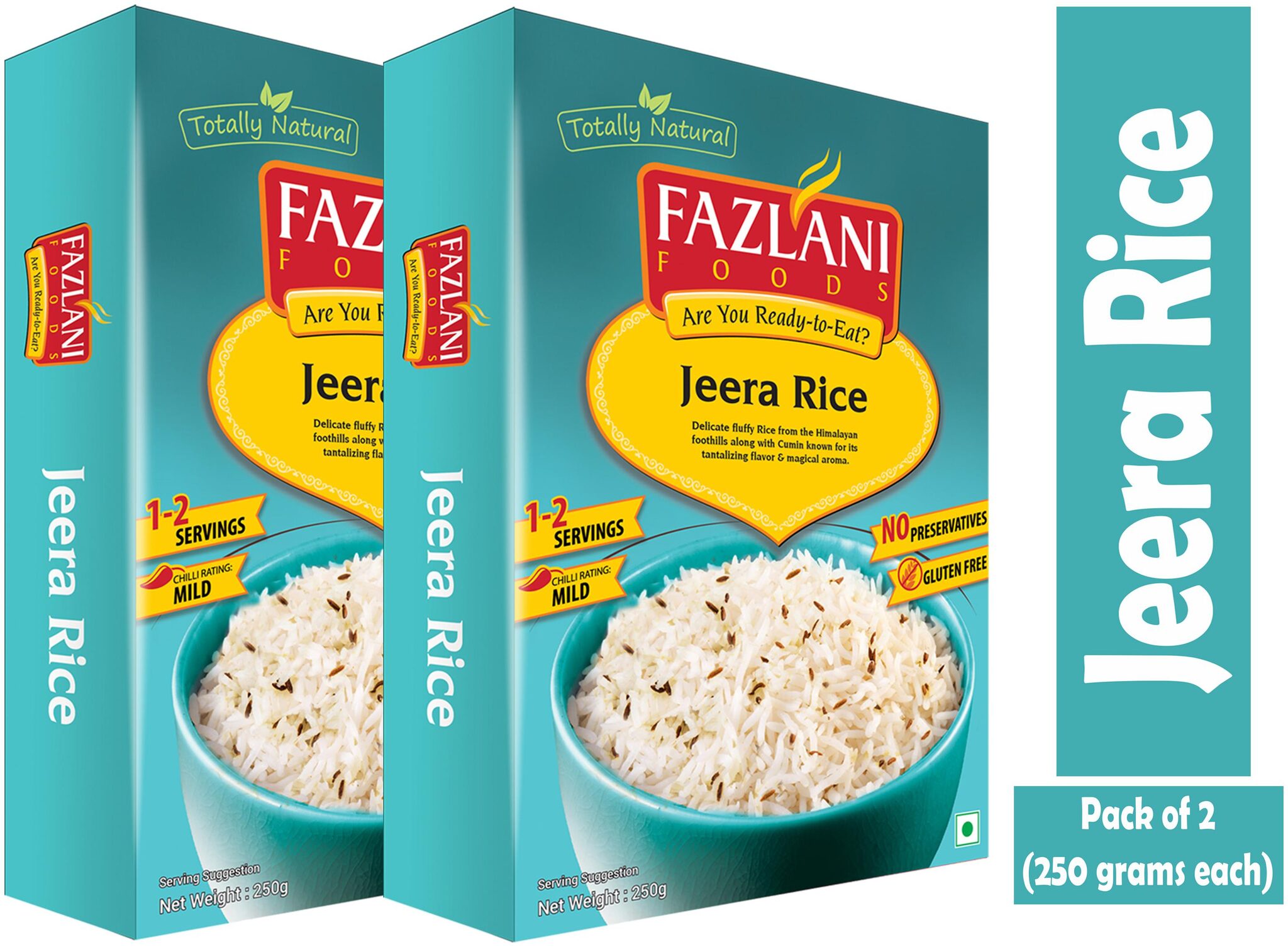 

Fazlani Foods Ready to Eat Jeera Rice(250 g) Pack of 2