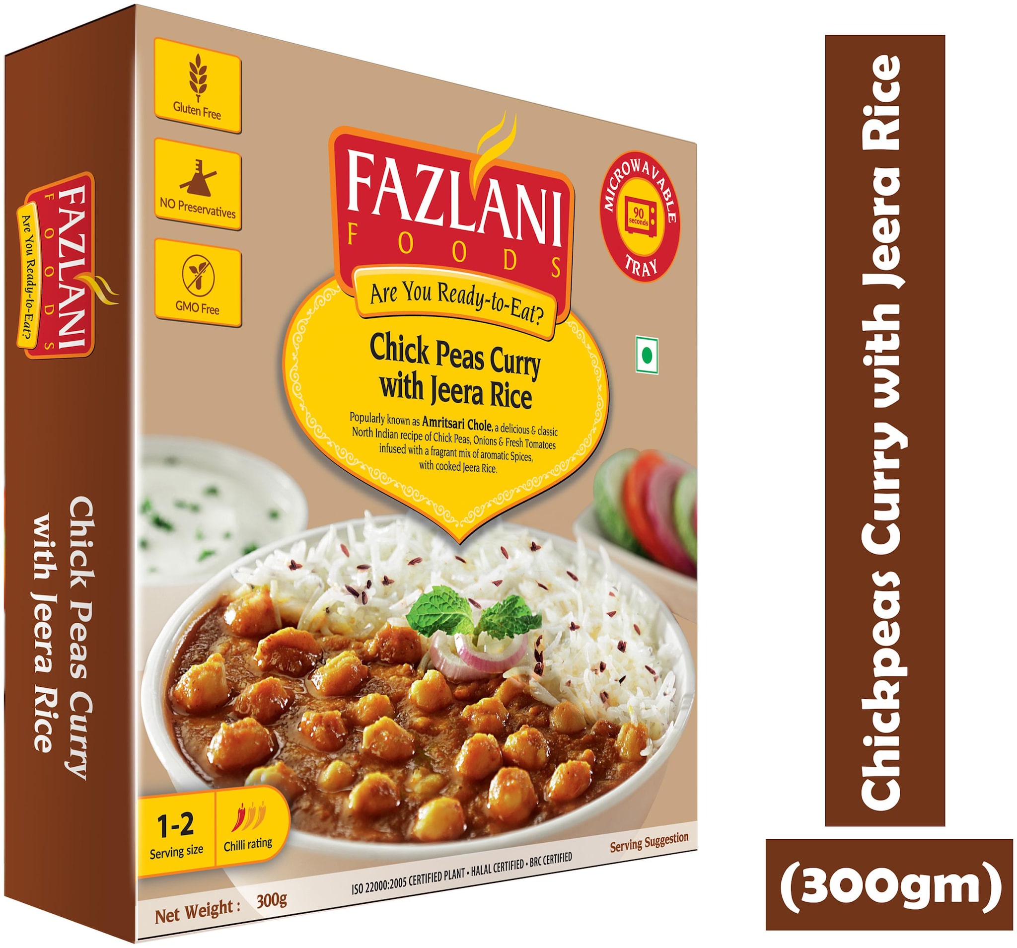 

Fazlani Foods Ready to Eat Chickpeas Curry with Jeera Rice (300 g)