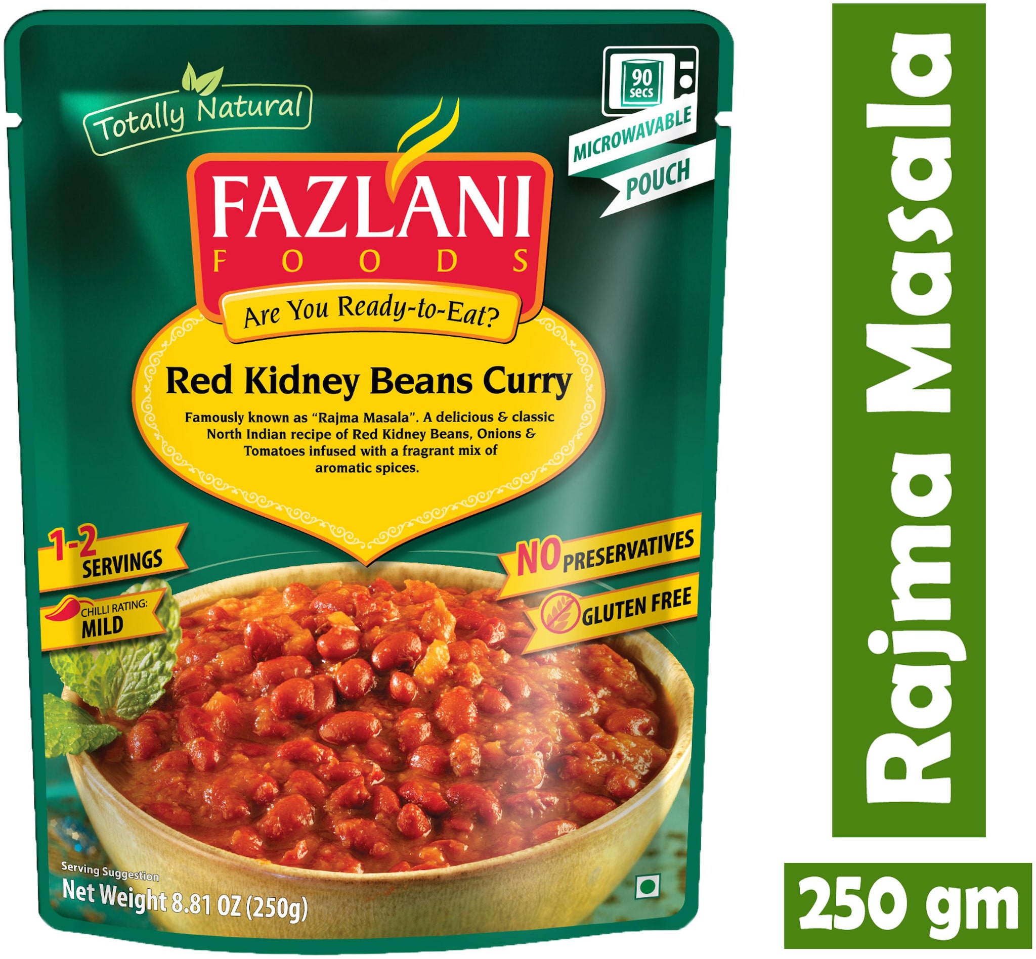 

Fazlani Foods Ready To Eat Rajma Masala (Red Kidney Beans) Curry (Pack Of 1 250g)
