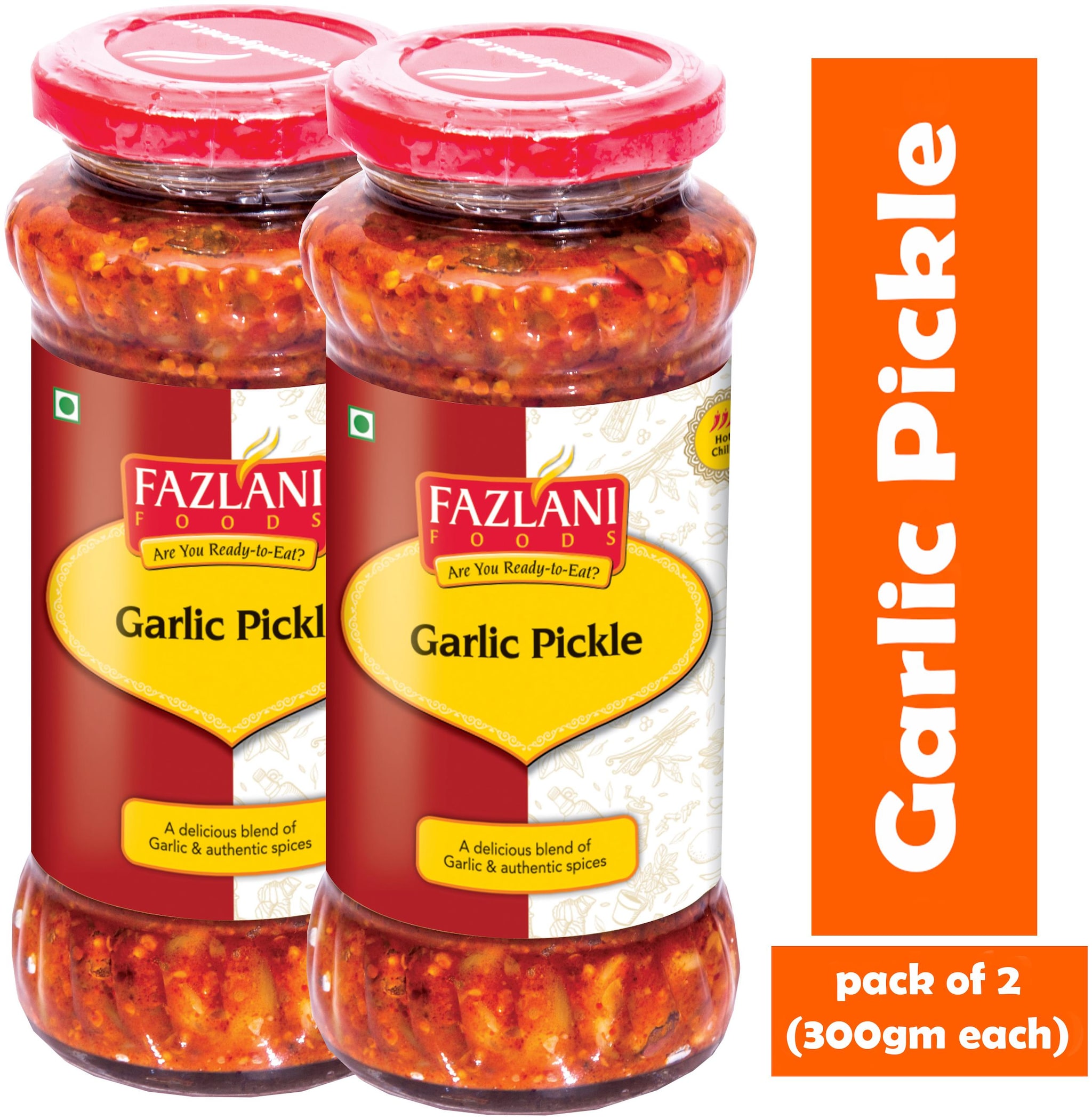 

FAZLANI FOODS Garlic Pickle (Pack of 2) (300g each)