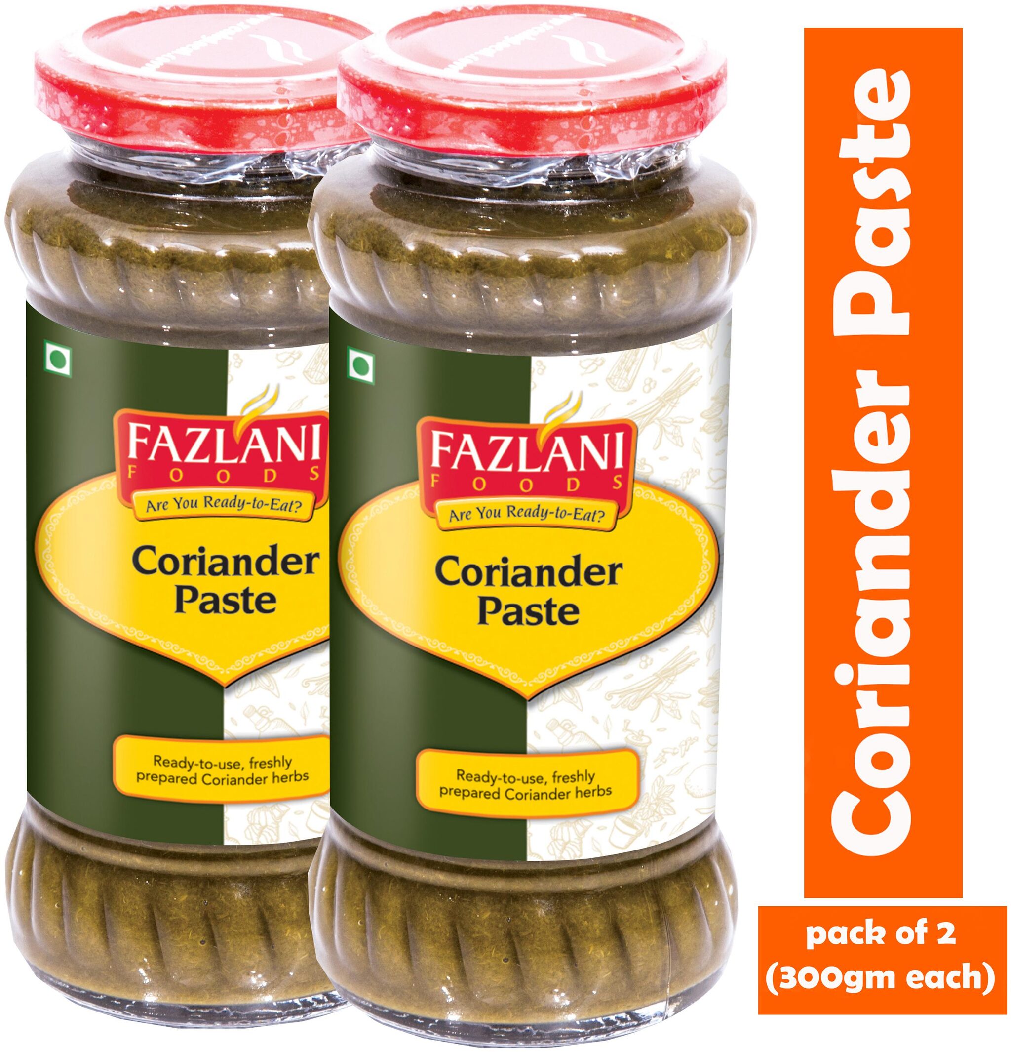 

FAZLANI FOODS Coriander Paste (Pack of 2) (300g each)