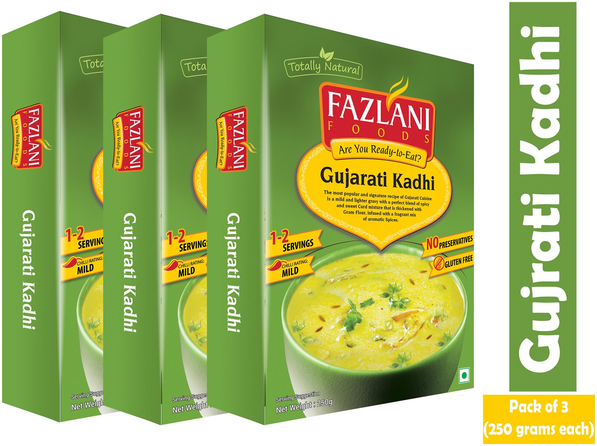 

Fazlani Foods Ready to Eat Gujarati Kadhi (250 g) Pack of 3