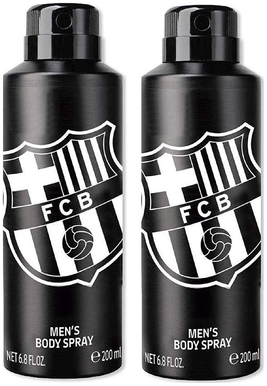 

Fc Barcelona Black Deodrant Body Spray For Men 200ml (Pack of 2)