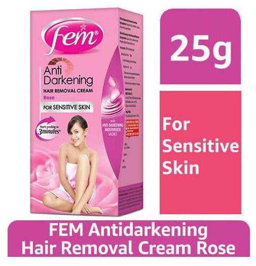 

Fem Anti-Darkening Hair Removal Cream For Women - Rose 25 g