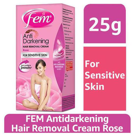 

Fem Anti-Darkening Hair Removal Cream For Women - Rose 25 g