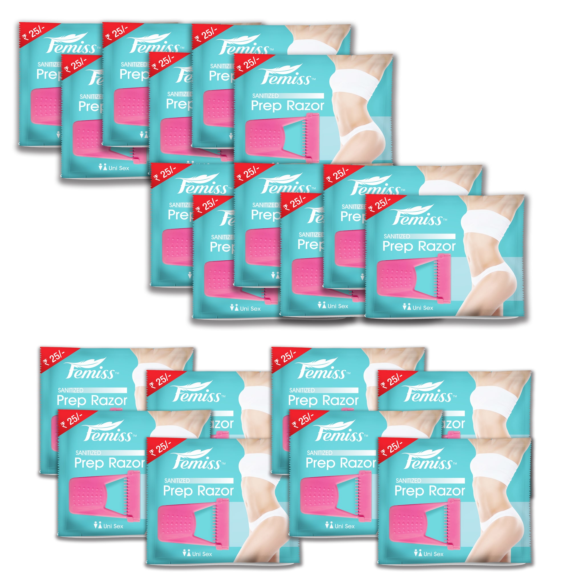 

Femiss Prep Hair Remover Razor Unisex (Pack of 20)