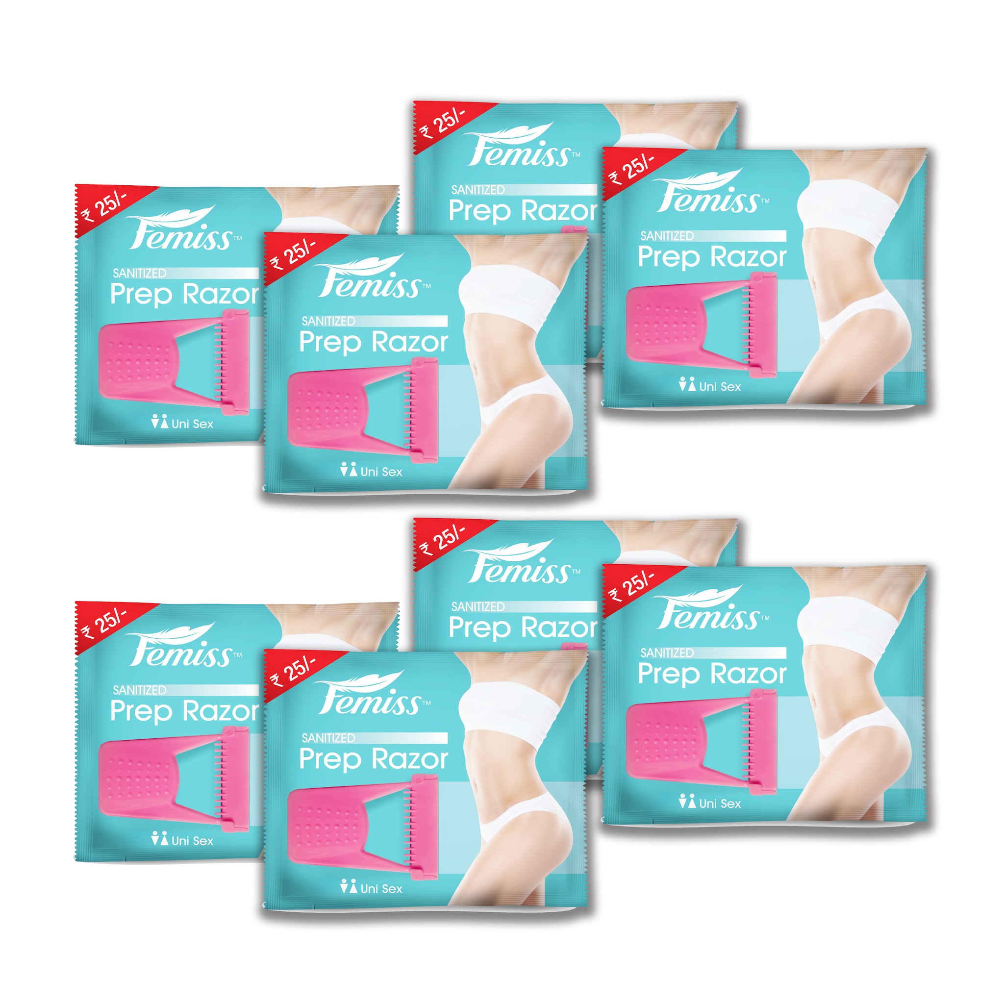 

Femiss Prep Hair Remover Razor Unisex (Pack of 8)
