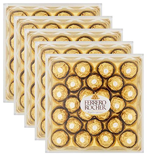 

Ferrero Rocher Chocolate - 24 Pcs 300 g (Pack of 5)