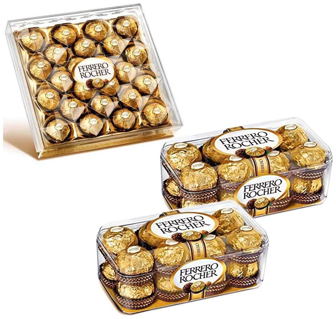 

Ferrero Rocher Chocolate 24 Pieces (1 Pack) 16 Pieces (2 Pack)