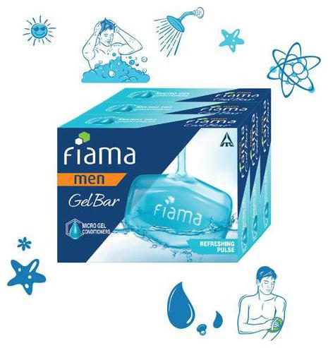 

Fiama Gel Bathing Bar - Men Refreshing Pulse 375 gm