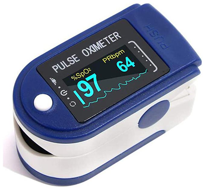 

Fingertip Pulse Oximeter High Accuracy Pulse Oxymeters For Blood Oxygen Saturation SpO2 and Heart Rate Monitoring (Assembled in India) ( AAA Pencil Cell Batteries Not Included For Transport Safety )