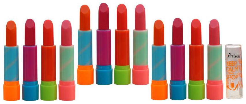 

FIRSTZON COLOURED LIP BALM LIPSTICK Pack of 12