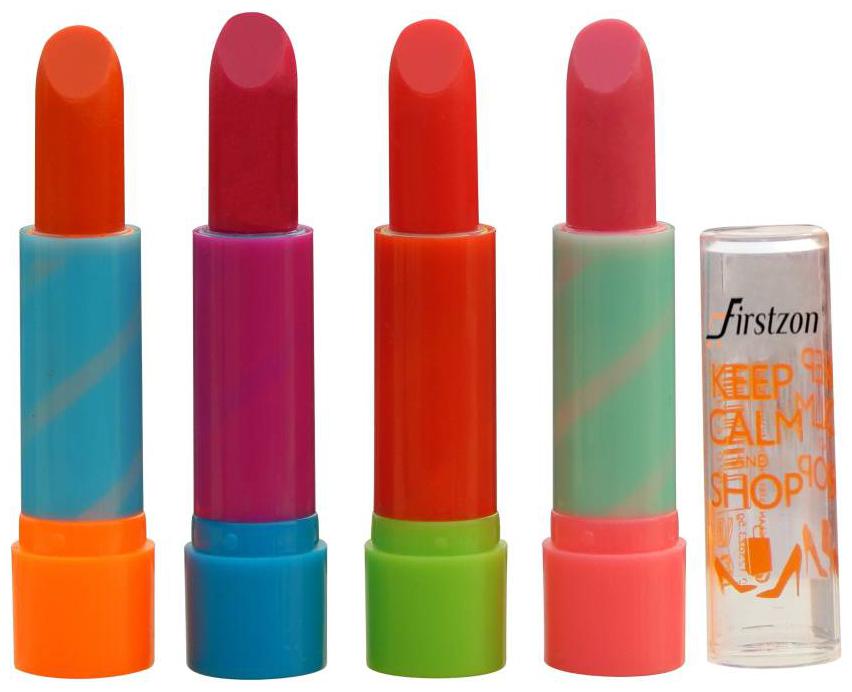 

FIRSTZON COLOURED LIP BALM LIPSTICK Pack of 4