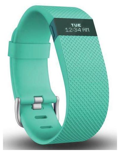 

Fitbit Charge HR Heart Rate Fitness Activity Sleep Tracker Wristband TEAL LARGE
