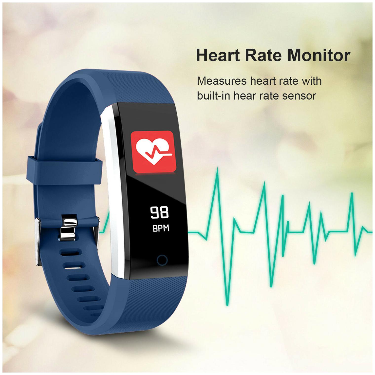 

Fitness Tracker Watch Activity Sleep Monitor Wireless Running Smart Band