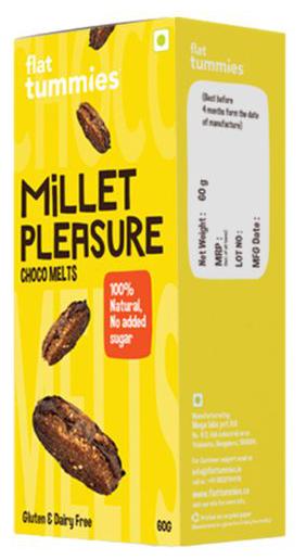 

Flat Tummies Millet Pleasure Cookies - Choco Melts 4 pcs 15 g each