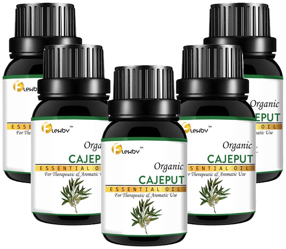 

Flewby Cajeput Essential Oil 100 Pure Natural Therapeutic Grade For Aromatherapy Skin Acne Hair Growth 15ml (Pack of 5)