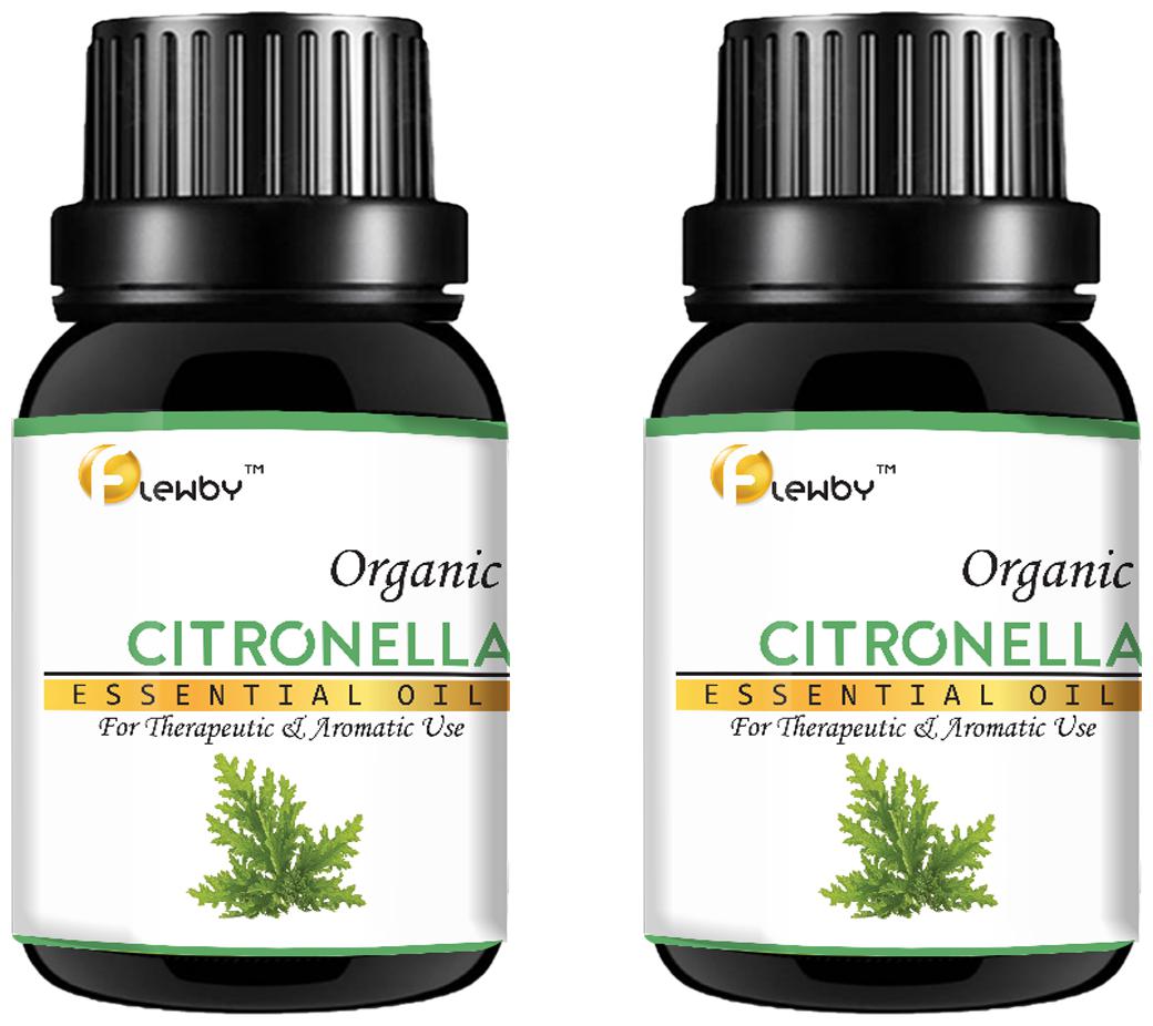 

Flewby Citronella Essential Oil 100 Natural Pure For Repeling Aromatherapy and Hair 18ml (Pack of 2)