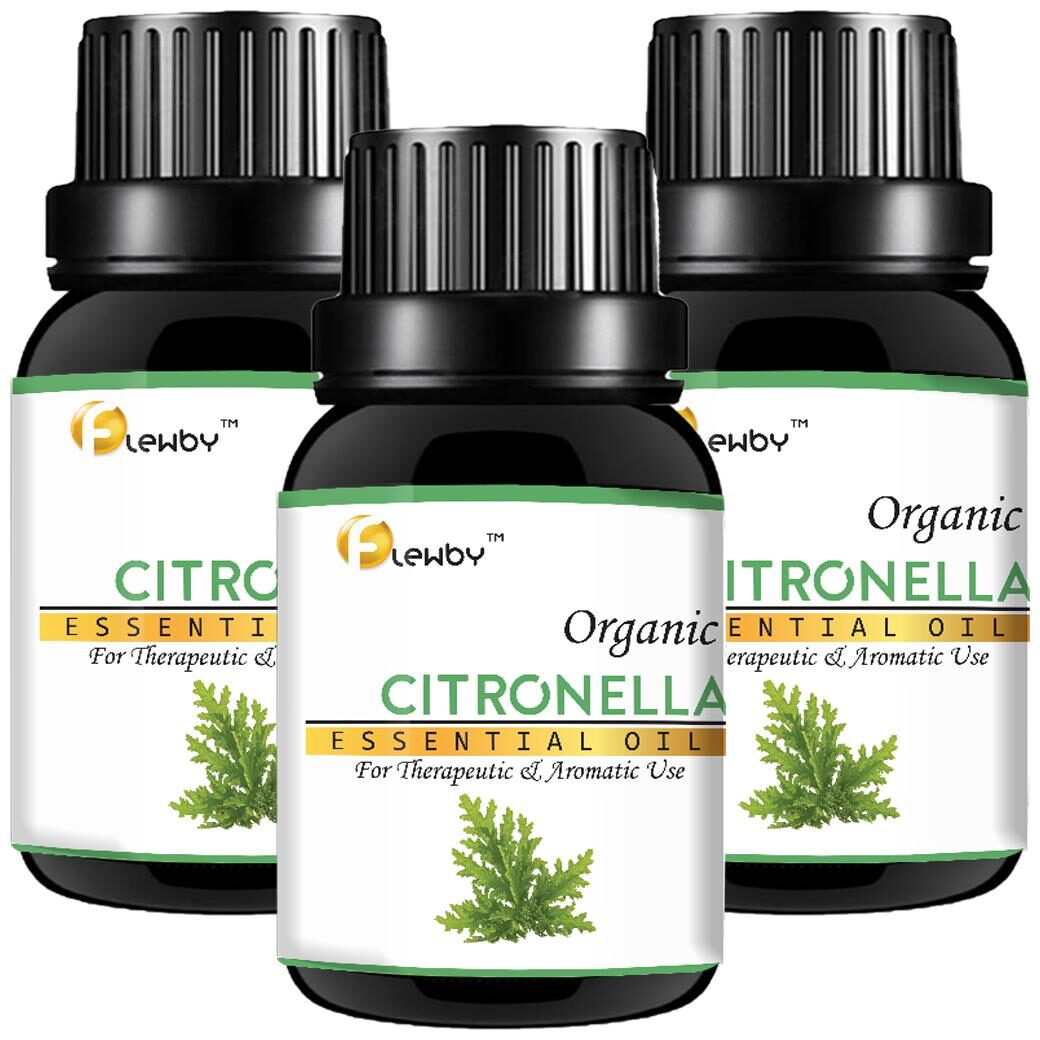 

Flewby Pure Citronella Essential Oil 10 ml (Pack of 3)