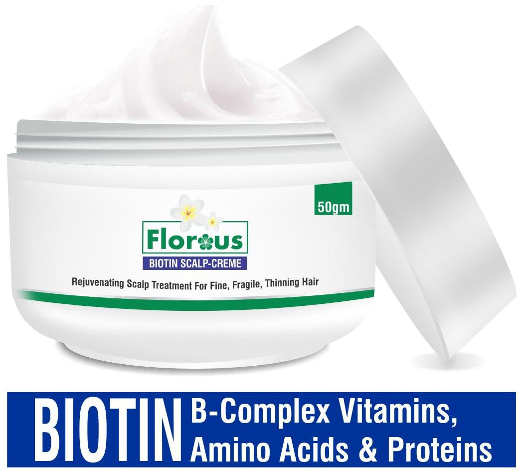 

Florous Biotin Scalp Cream Treatment For Fine Fragile Thinning Hair (50g)