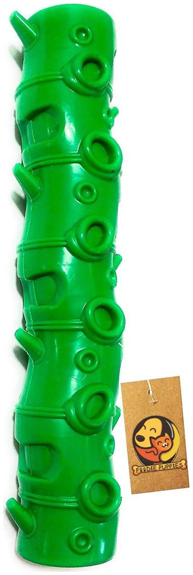

Foodie Puppies Natural Rubber Dog Chew Stick Toy Squeeze (Colour May Vary 9Inches)