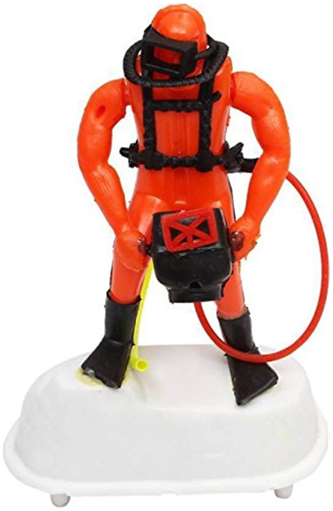 

Foodie Puppies Scuba Diver Decorative Ornament Laterite Unplanted Substrate (Multicolor) Aquarium Decoration Items Aquarium Decorative Air Bubble Item Toy