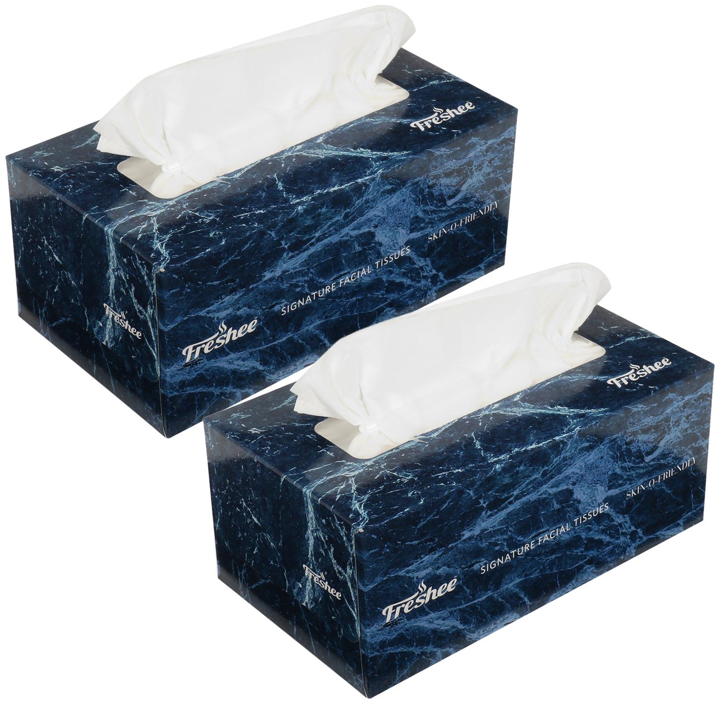 

Freshee 100 Pulls 2 Ply Signature Car Tissue Paper Box Pack Of 2