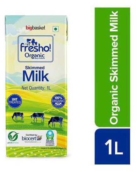 

Fresho Organic Certified Organic Skimmed UHT Milk 1 L