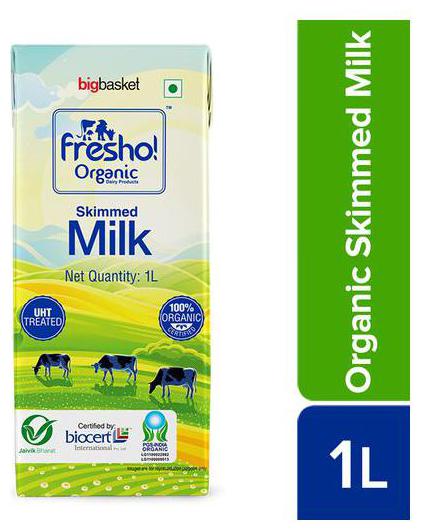 

Fresho Organic Certified Organic Skimmed UHT Milk 1 L